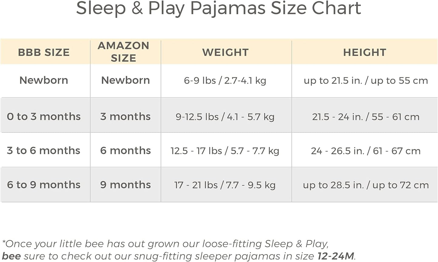 Boys' Sleep and Play Pjs, 100% Organic Cotton One-Piece Zip Front Romper Jumpsuit Pajamas